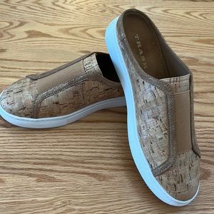 Sparkle star cork slip ons